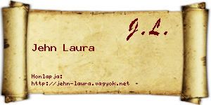 Jehn Laura névjegykártya